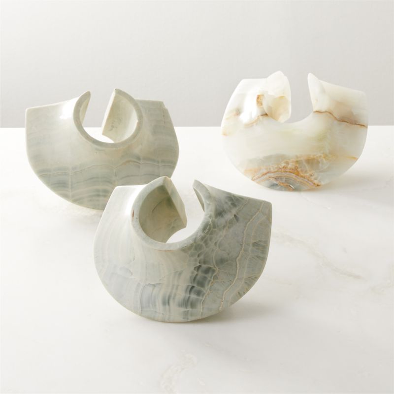 Anka Blue Onyx Sculptural Object