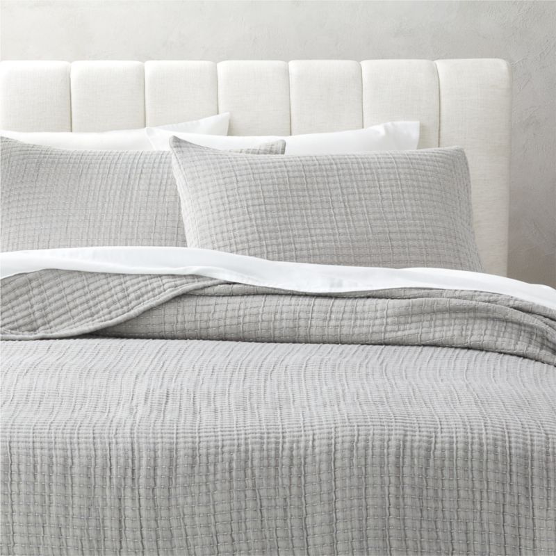 Ansley Grey King Pillow Shams Set of 2 - image 2 of 4