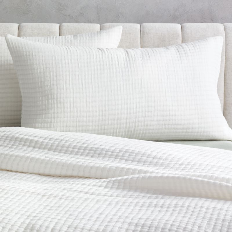 View Ansley Warm White King Shams Set of 2 details