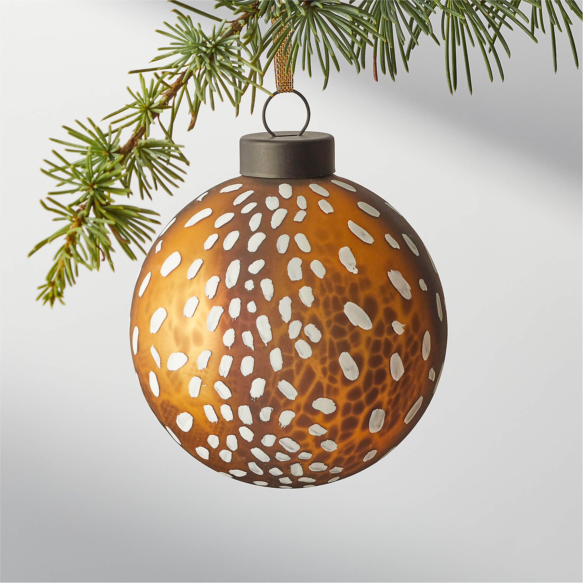 Antelope Glass Ball Christmas Tree Ornament + Reviews CB2 Canada