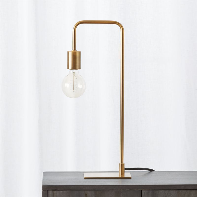 Antique Brass Arc Table Lamp + Reviews 