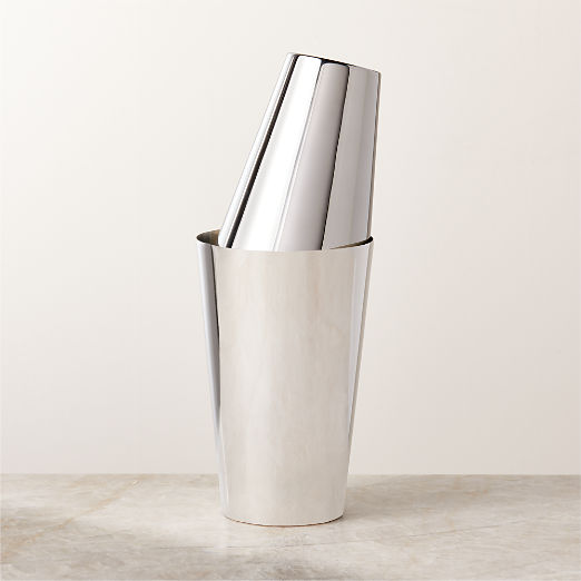 Anton Silver Stainless Steel Boston Shaker