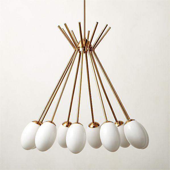 cb2 bubble chandelier