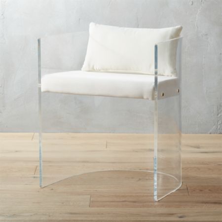 Antonio Acrylic Chair With Pillow