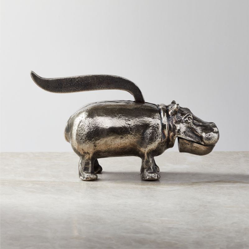 View Antony Cast Aluminum Hippo Nutcracker details