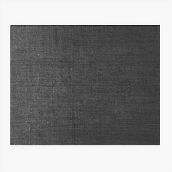 Antos Handwoven Charcoal Linen and Jute Area Rug 5'x8'