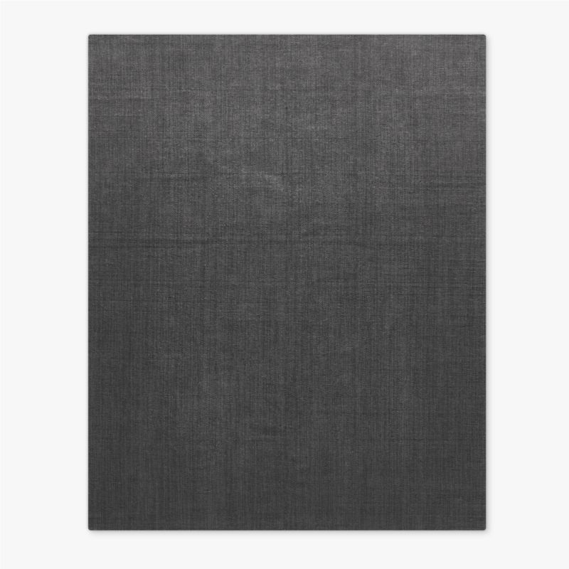 Antos Handwoven Charcoal Linen and Jute Area Rug 10'x14' - image 0 of 3