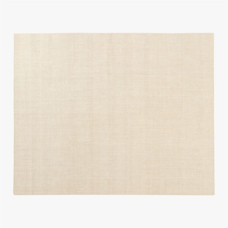 Antos Warm White Handwoven Linen and Jute Area Rug 8'x10' - image 0 of 4