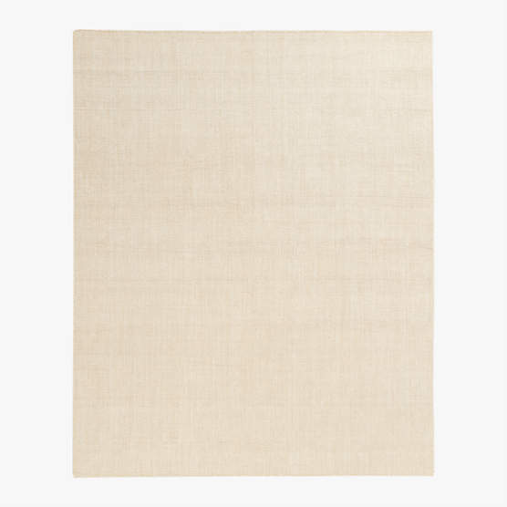 Antos Warm White Handwoven Linen and Jute Area Rug 8'x10'