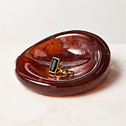 Anya Brown Swirled Resin Catchall Dish