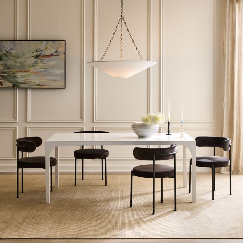 Aqua Virgo 72" Rectangular White Dining Table - image 4 of 13