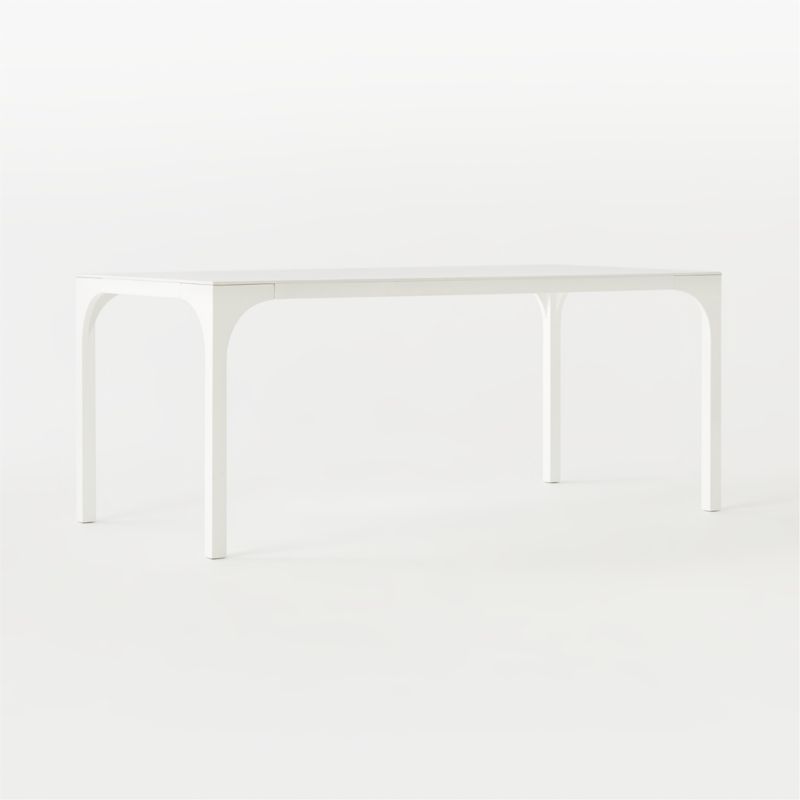 Aqua Virgo 72" Rectangular White Dining Table - image 5 of 13