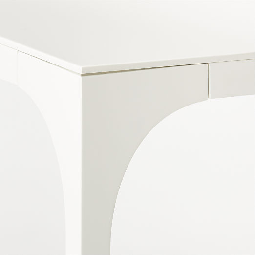 Aqua Virgo 72" Rectangular White Dining Table