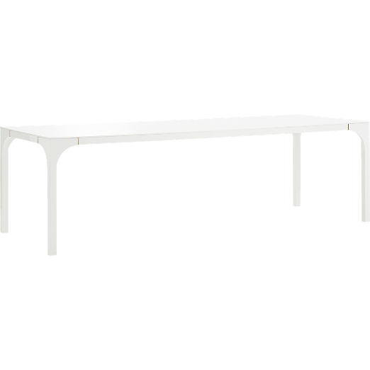 Aqua Virgo 100" Rectangular White Dining Table