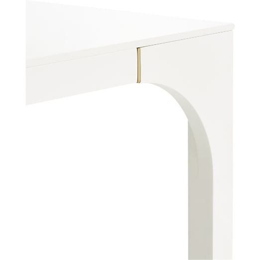 Aqua Virgo Rectangular White Dining Table (72" - 100")
