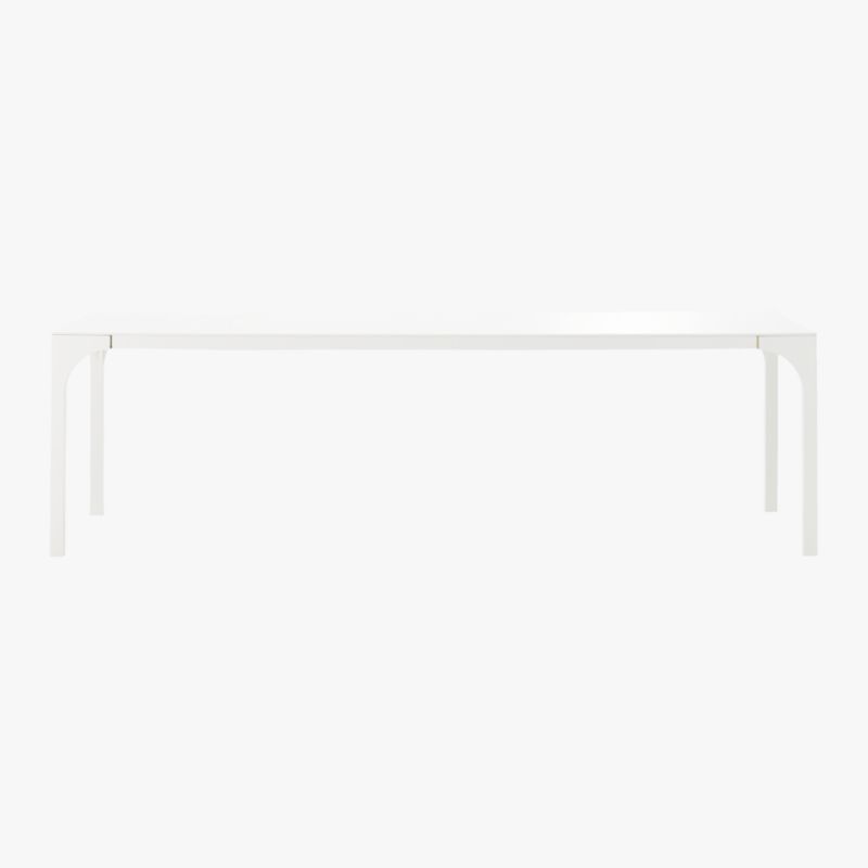 Aqua Virgo 100" Rectangular White Dining Table - image 5 of 10