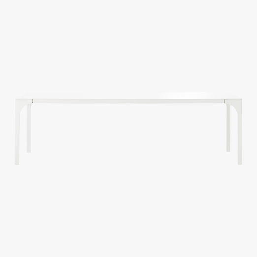 Aqua Virgo 100" Rectangular White Dining Table