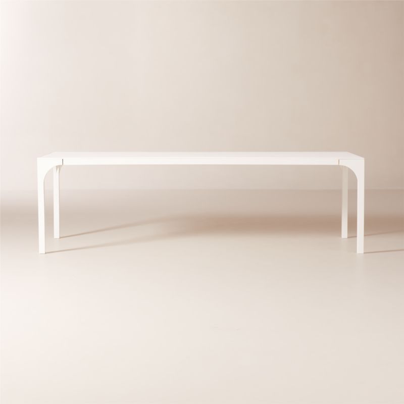 Aqua Virgo 100" Rectangular White Dining Table - image 0 of 10