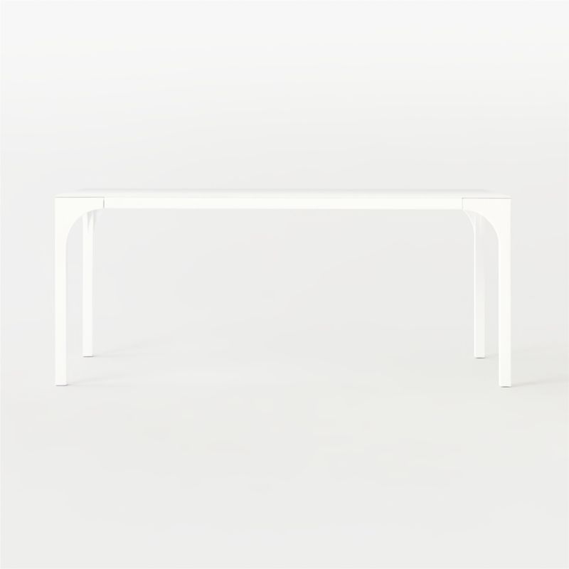 Aqua Virgo 72" Rectangular White Dining Table - image 4 of 13