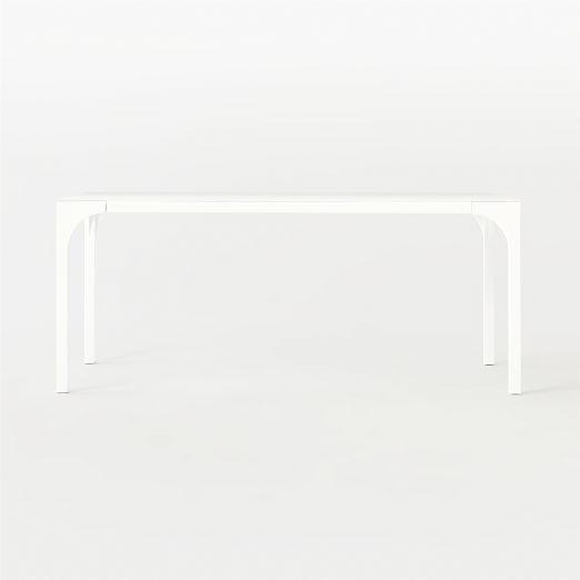 Aqua Virgo 72" Rectangular White Dining Table