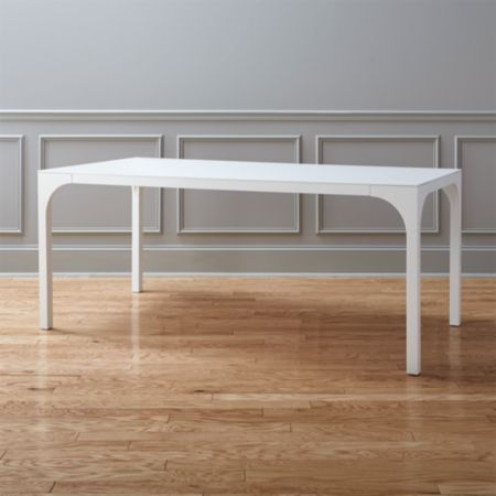 Aqua Virgo White Gloss Dining Table Reviews Cb2