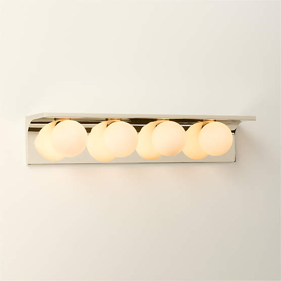 Aqua Virgo Polished Nickel 4-Light Wall Sconce