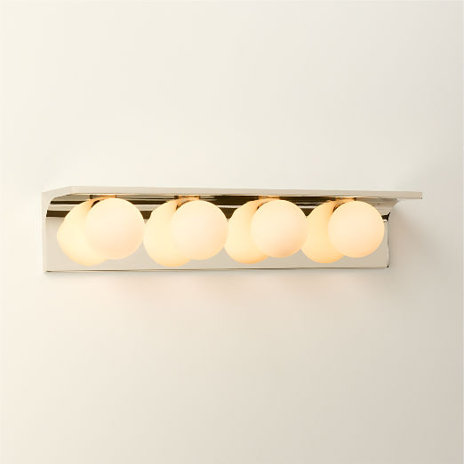 Aqua Virgo Polished Nickel 4-Light Wall Sconce