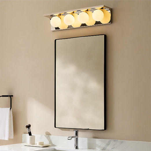 Aqua Virgo Polished Nickel 4-Light Wall Sconce