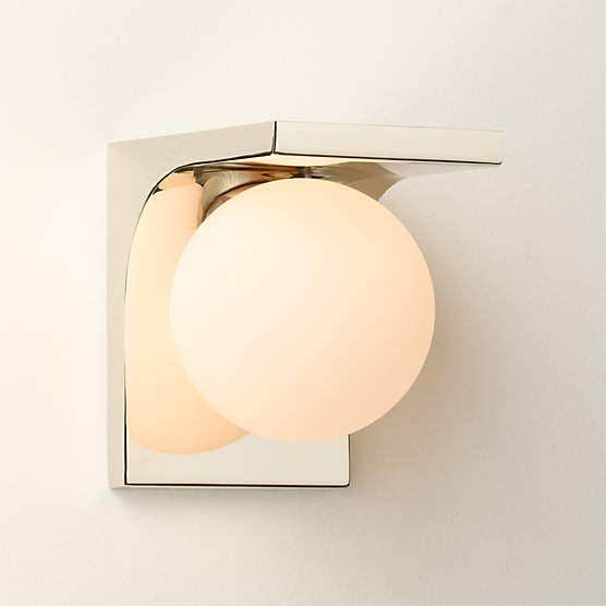 Aqua Virgo Polished Nickel Wall Sconce