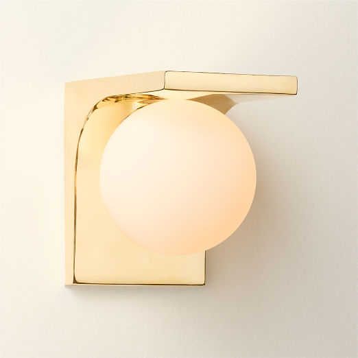 Aqua Virgo Unlacquered Brass Wall Sconce