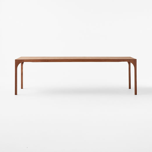 Aqua Virgo 100" Rectangular Walnut Wood Dining Table