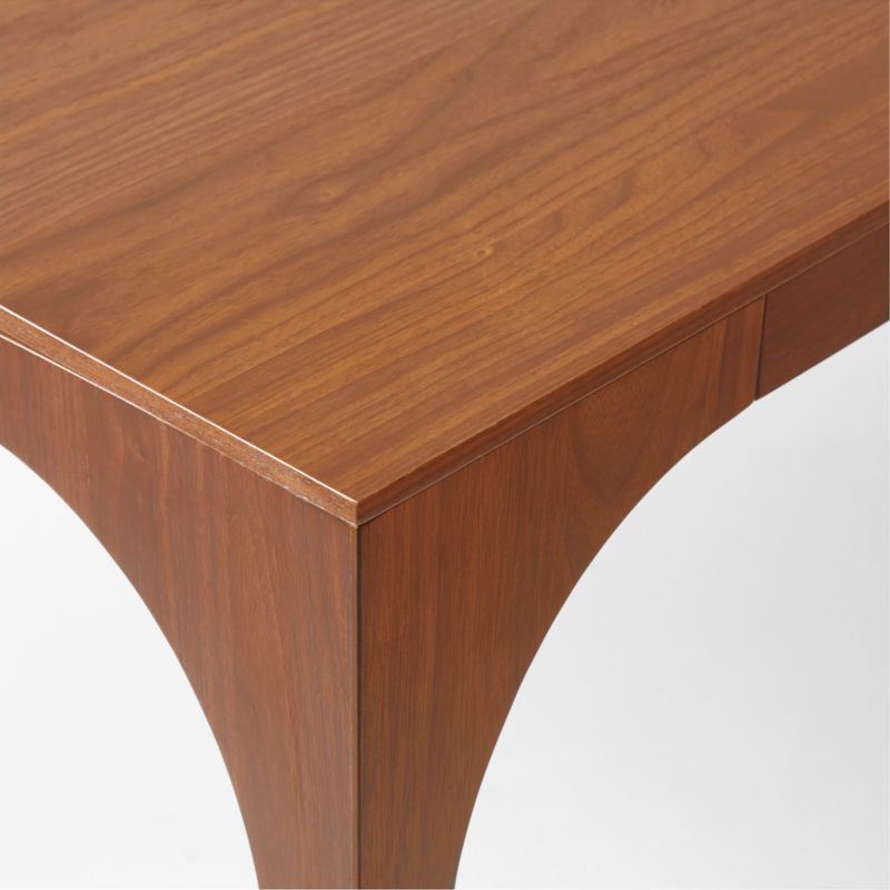 Aqua Virgo 72" Rectangular Walnut Wood Dining Table - image 6 of 9