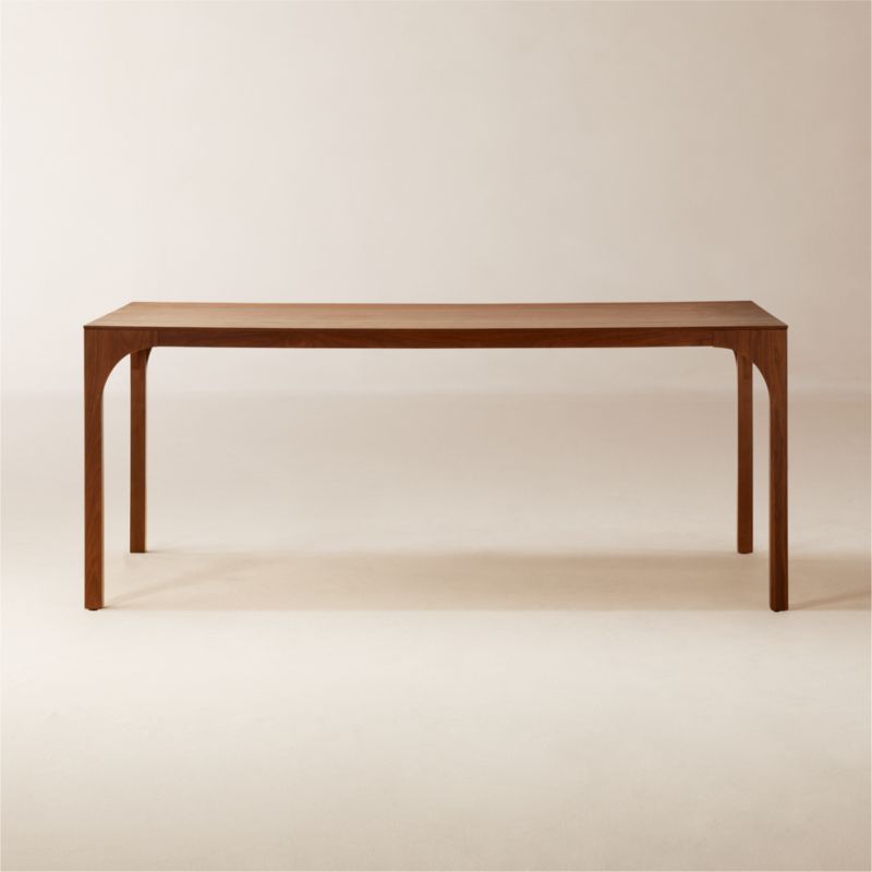 Aqua Virgo 72" Rectangular Walnut Wood Dining Table - image 0 of 9