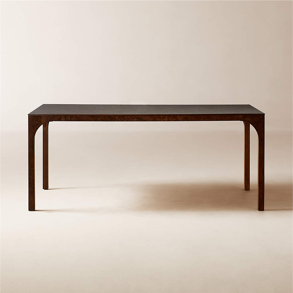 Dark wood counter online height table