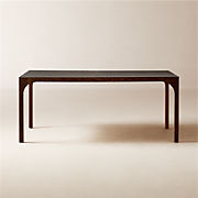 Daybreak 72" Rectangular Dark Ash Wood Dining Table