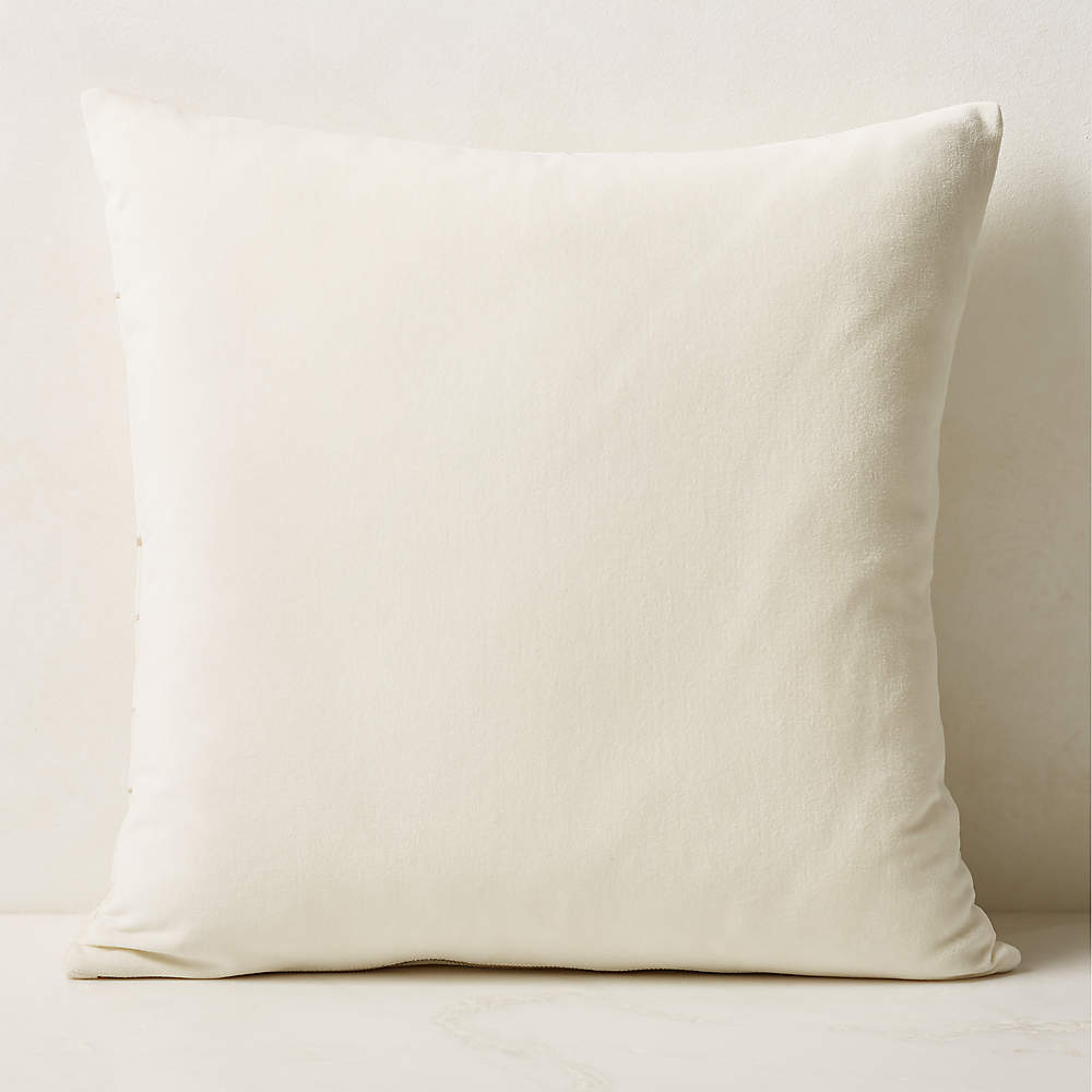 White velvet 2025 lumbar pillow