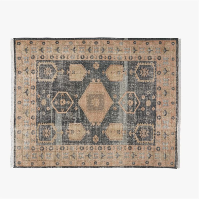 Aracati Navy Blue New Zealand Wool Area Rug 8'x10' - image 0 of 7