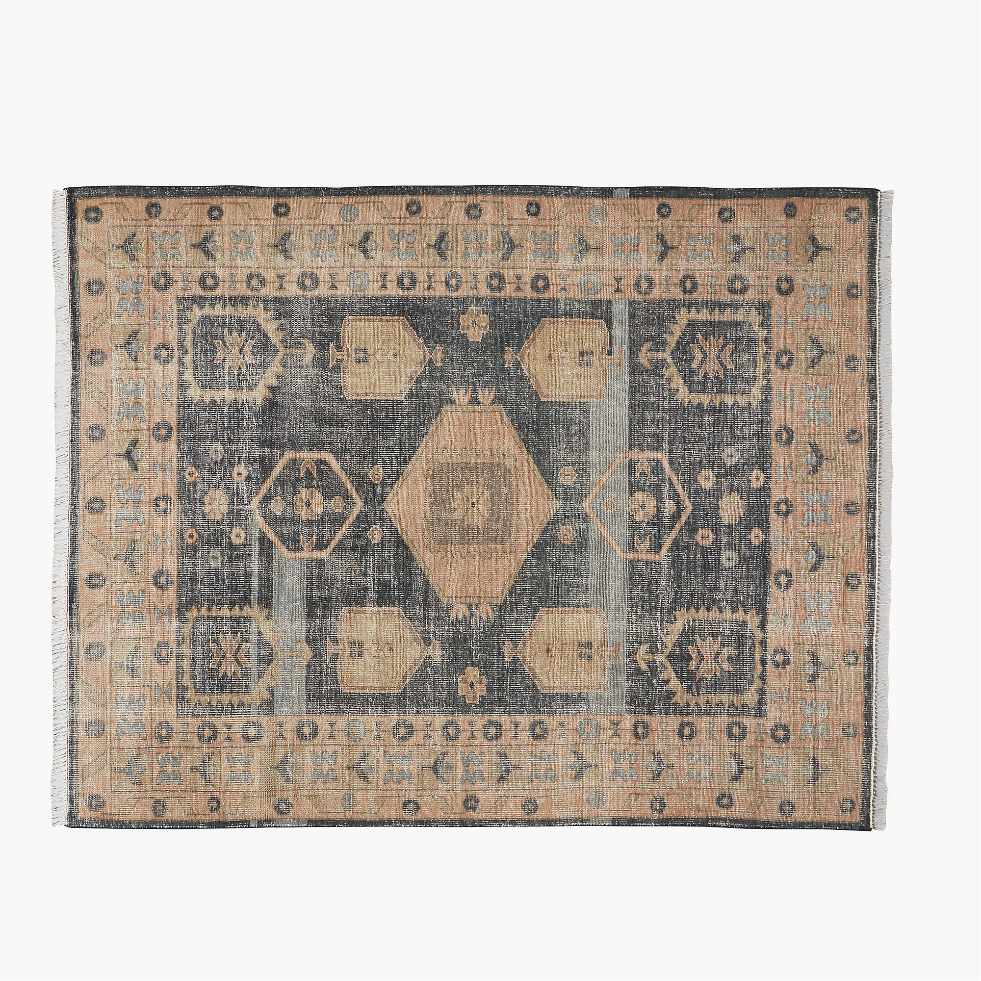 Aracati Navy Blue New Zealand Wool Area Rug 8'x10' + Reviews CB2