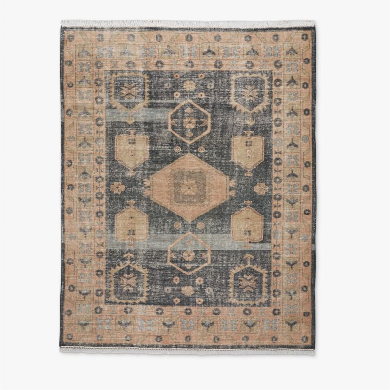 Aracati Navy Blue New Zealand Wool Area Rug 9'x12' - image 0 of 9