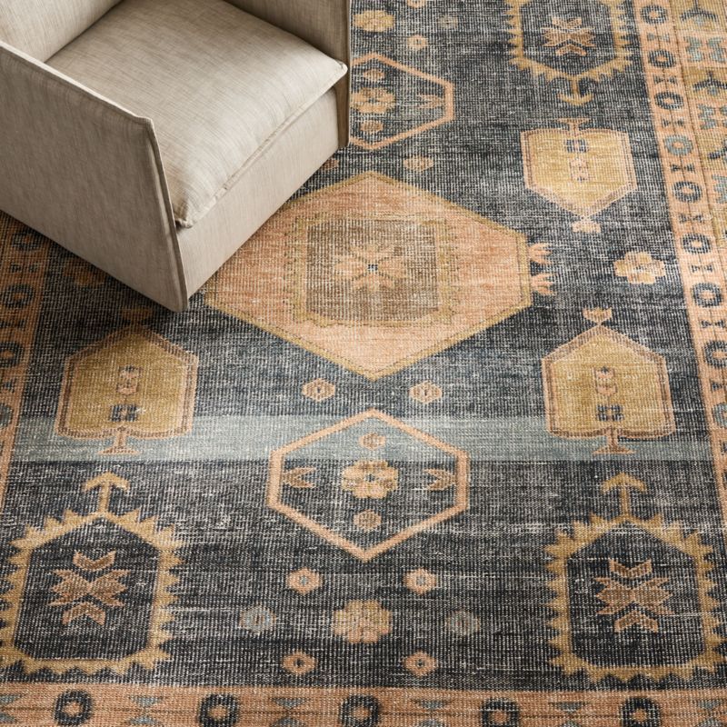 Aracati Navy Blue New Zealand Wool Area Rug 8'x10' - image 3 of 6