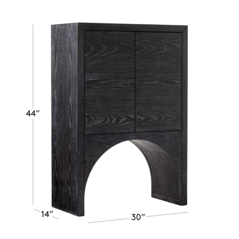 View Augusta Black Entryway Cabinet - image 3 of 12