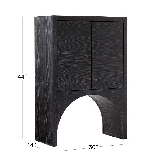 Augusta Black Entryway Cabinet