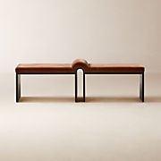 Blox 78" Brown Wood Bench