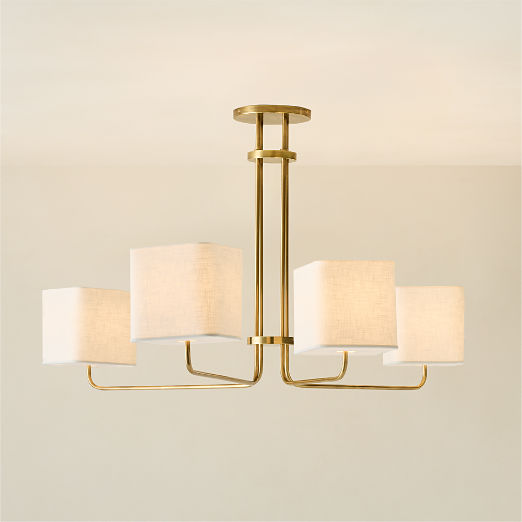Archer Multi-Arm Aged Brass Chandelier