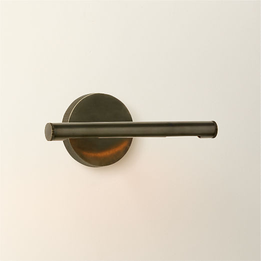 Archive Blackened Brass 12.25" Wall Mount Picture Light Set of 2