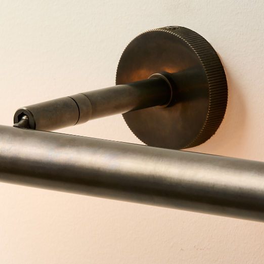 Archive Blackened Brass 19.75" Wall Mount Picture Light