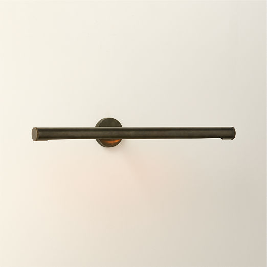 Archive Blackened Brass 19.75" Wall Mount Picture Light Set of 2