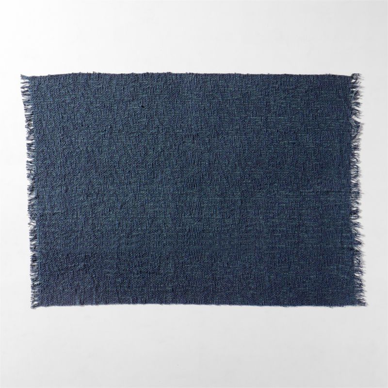 Navy and teal throw blanket sale