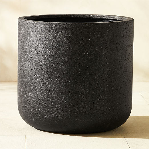 Ardo Round Oversized Black Indoor/Outdoor Planter