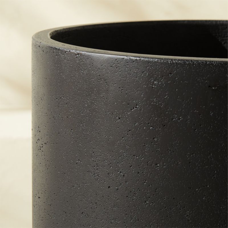 Argo Round Black Cement Indoor/Outdoor Planter Medium - image 3 of 5